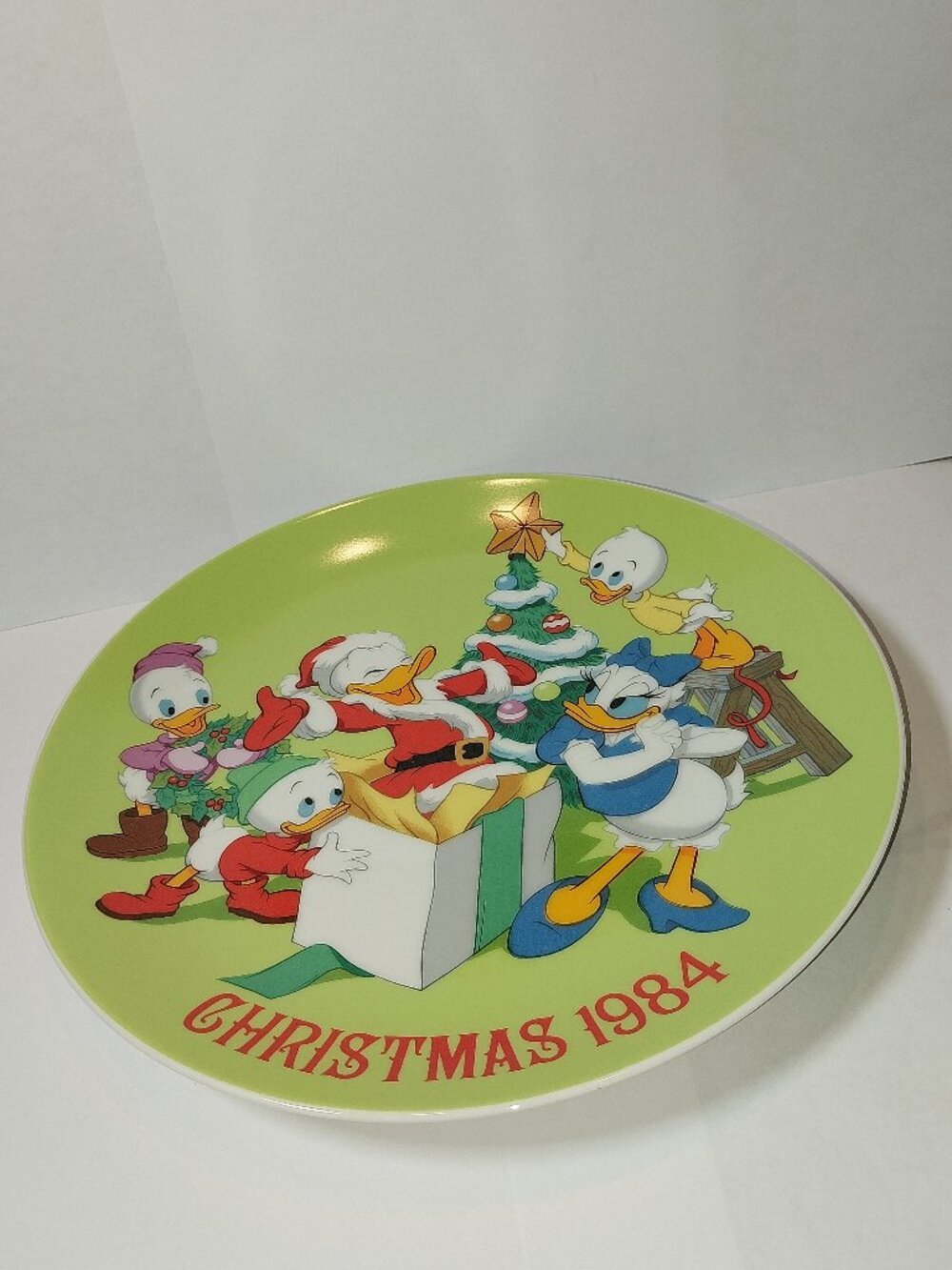 Vintage Disney Christmas 1984 Donald Duck's 50th Birthday Limited Edition Plate